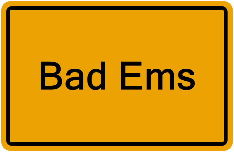 Handelsregisterauszug Bad Ems